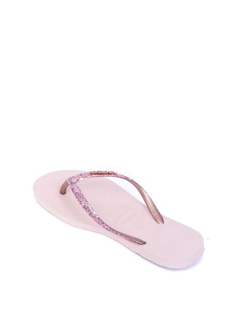 Sandalo slim glitter rosa HAVAIANAS | 4146975RSLIM GLITTER-3606